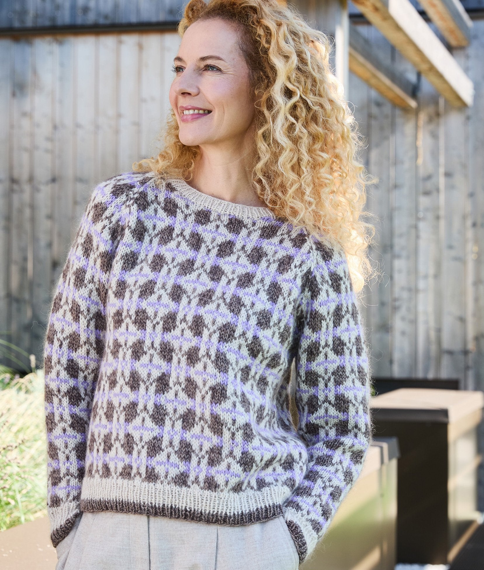 Jacquardpullover · Landlust Alpaka Merino 160 & Landlust Kidmohair