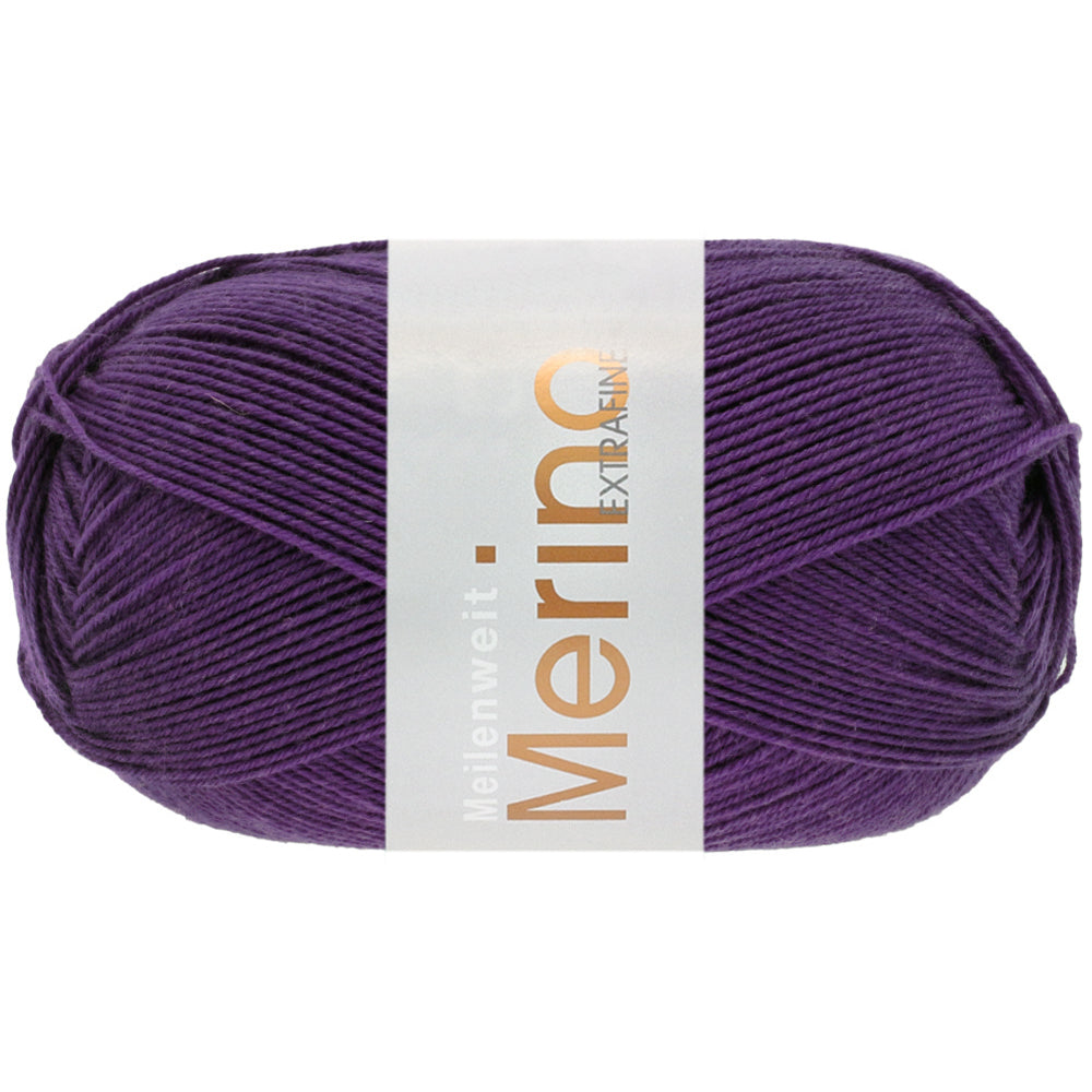 MEILENWEIT 100 MERINO EXTRAF.UNI - Dunkelviolett