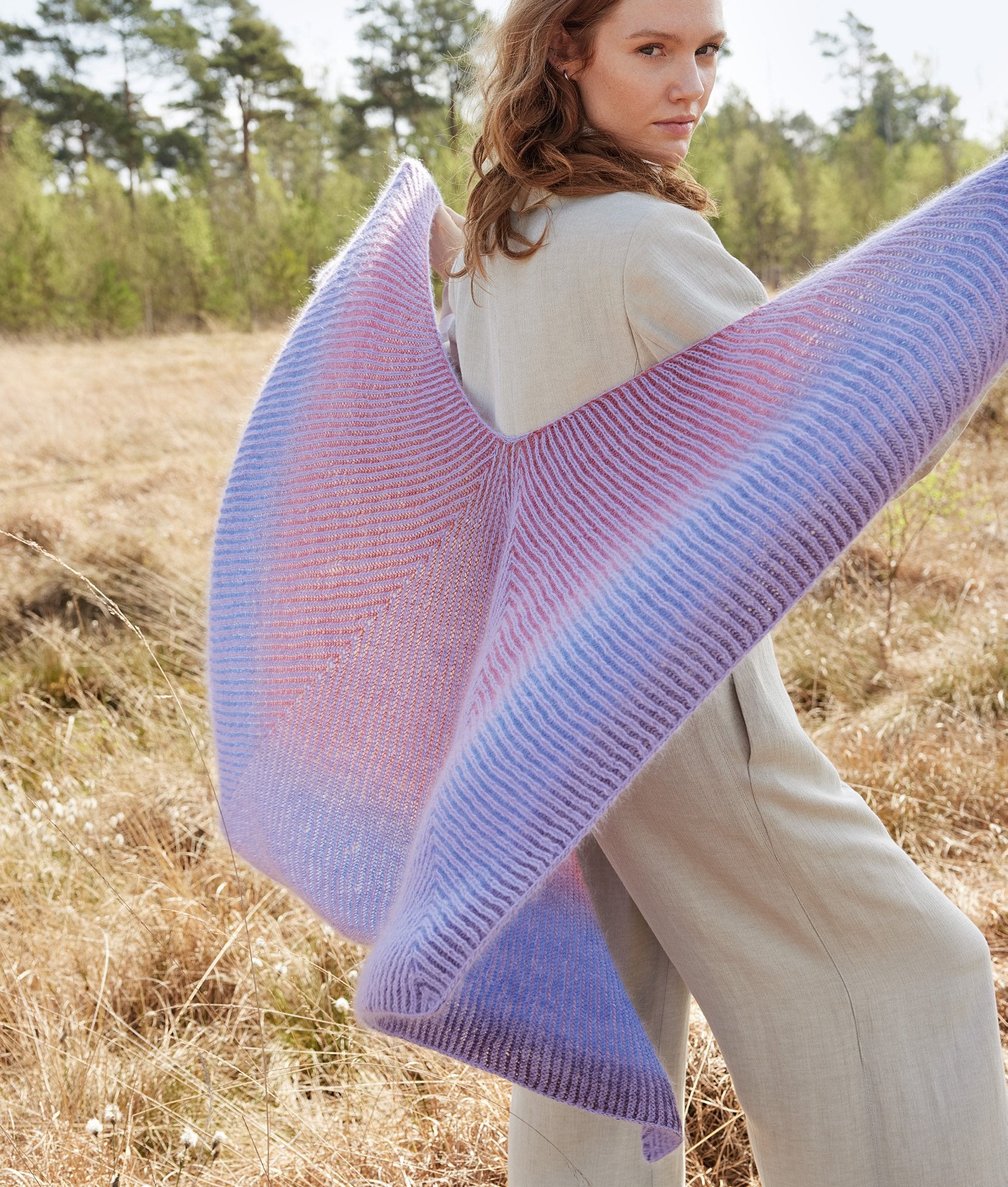 PONCHOTUCH · MERINO LACE AQUARELL, SILKHAIR & COOL WOOL LACE