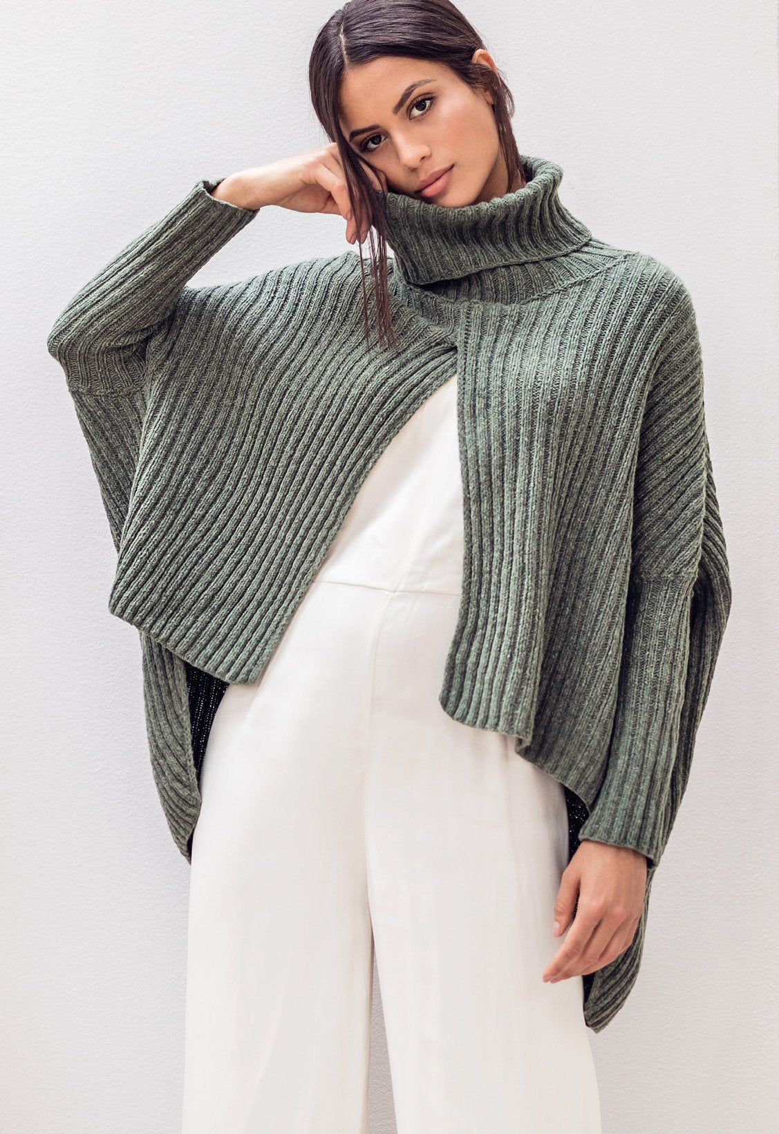 PONCHOPULLOVER · CASHMERE 16 FINE