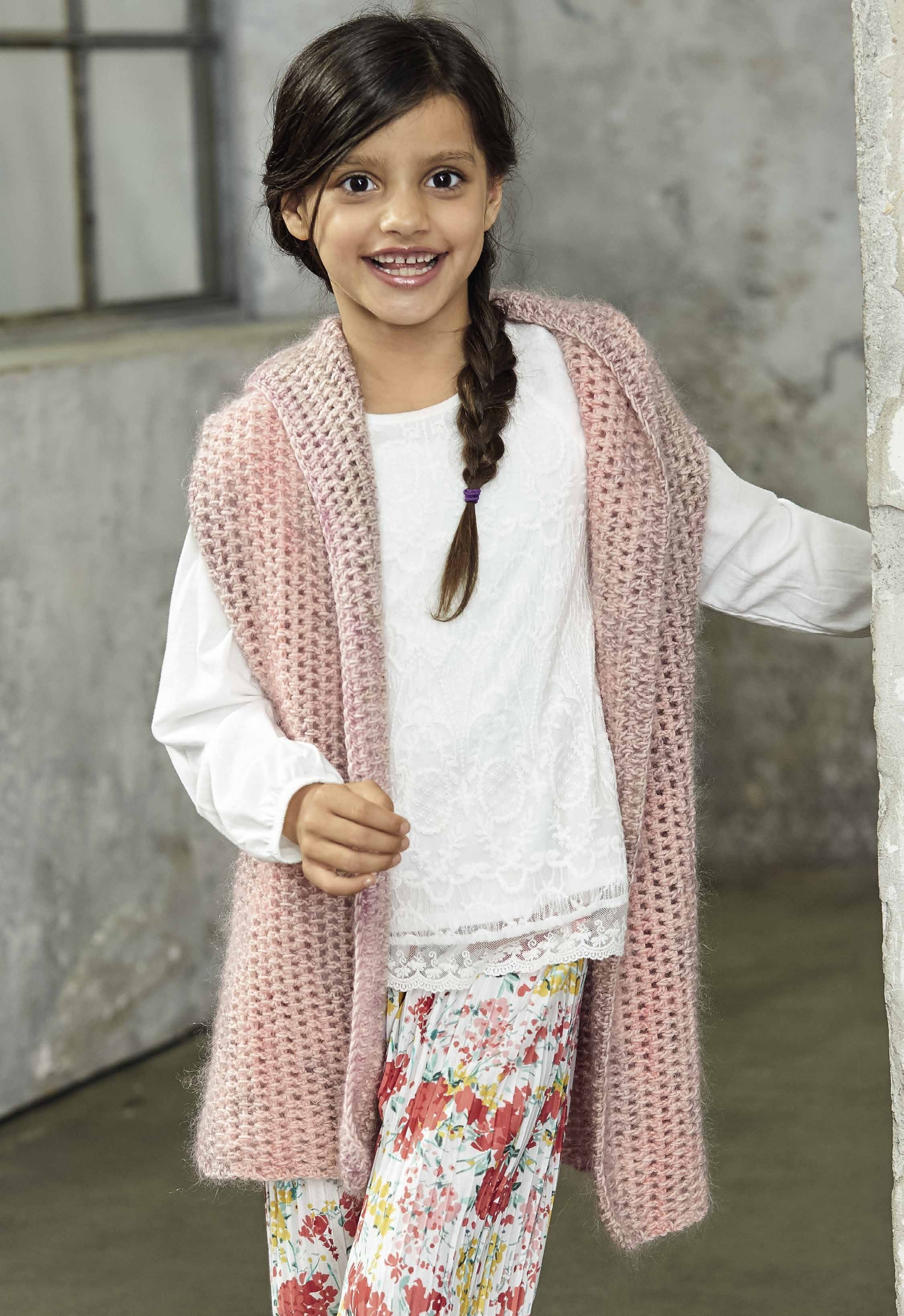 KAPUZENWESTE · COOL WOOL & SILKHAIR PRINT