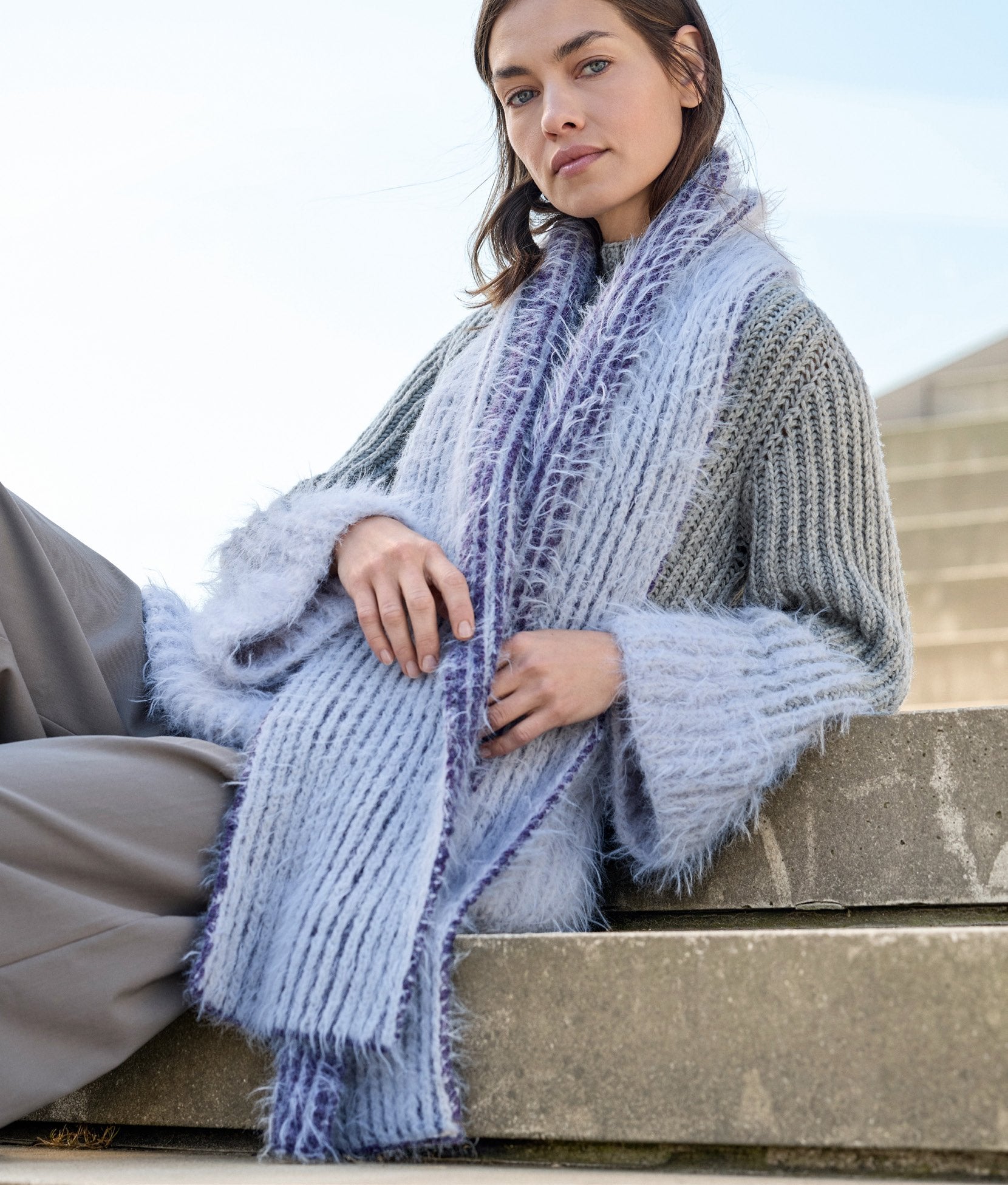 BRIOCHE-SCHAL · BASTA & COOL MERINO
