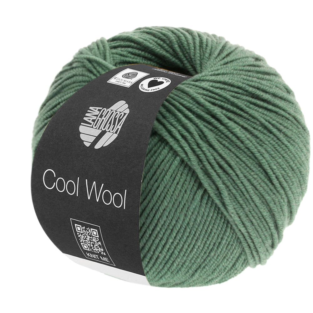 COOL WOOL - dunkles Graugrün