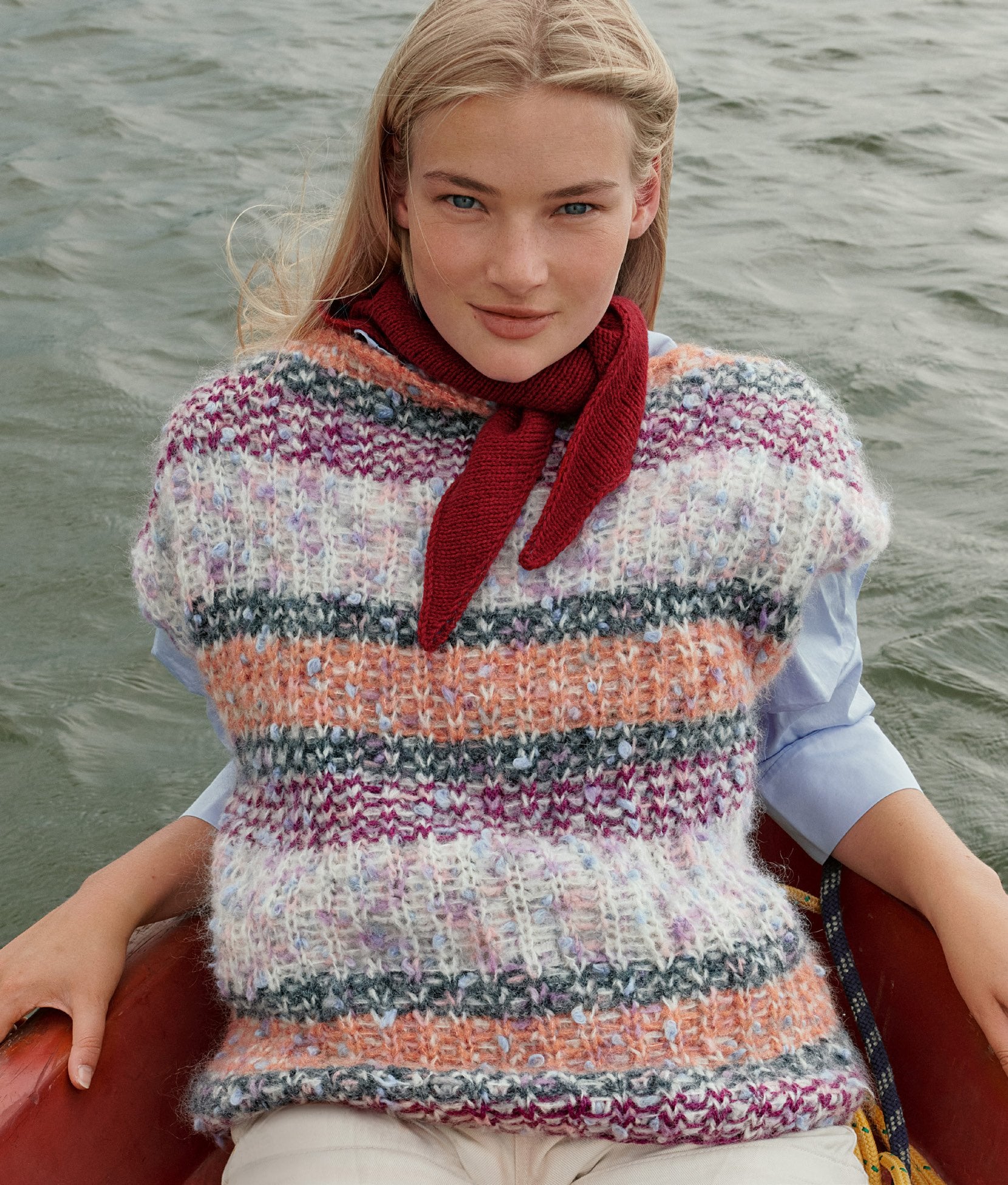 TOP · LALA BERLIN BRUSHY PRINT, PIÙ BELLA & ALTA MODA ALPACA