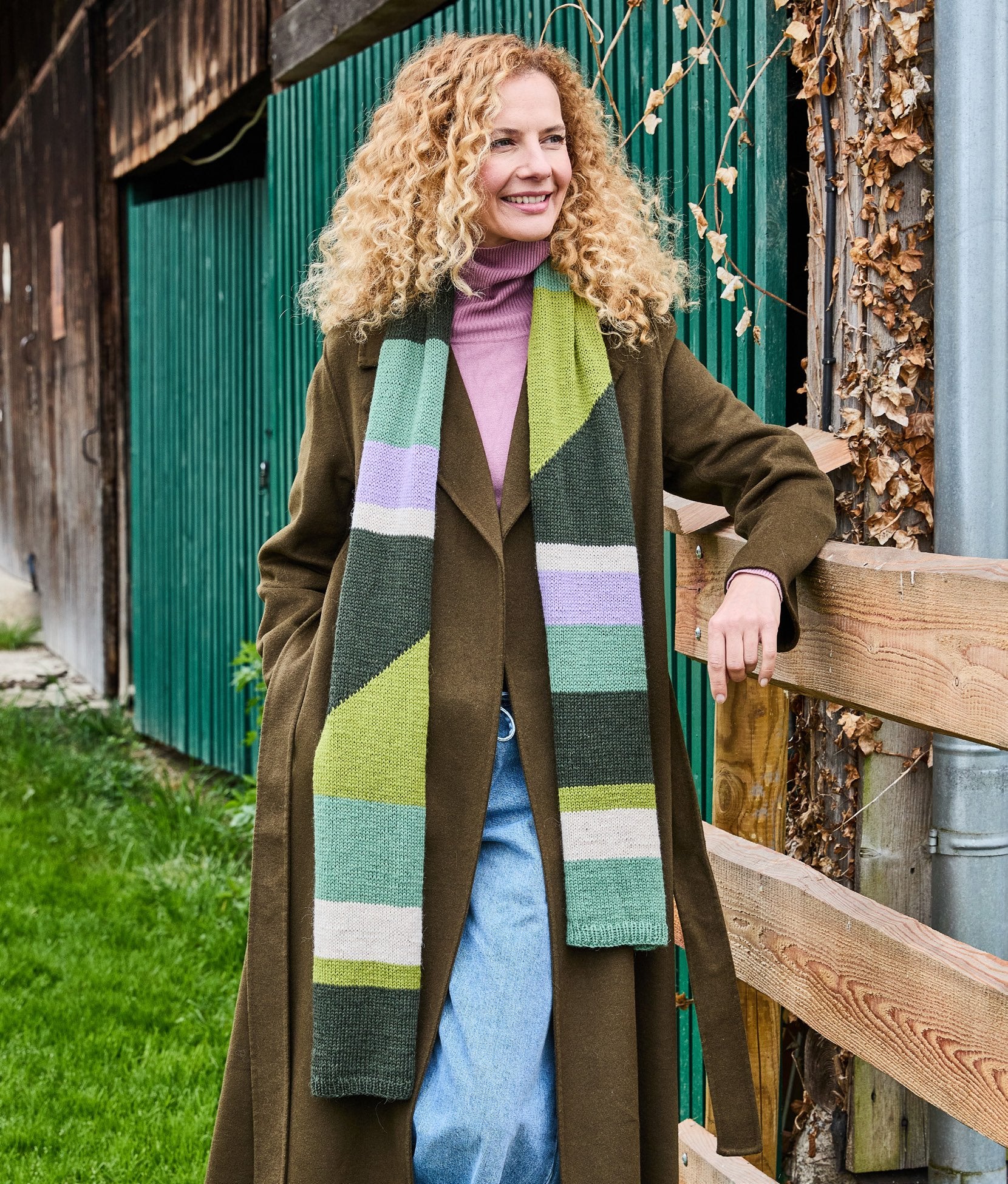 Schal mit Farbmuster · Landlust Alpaka Merino 160