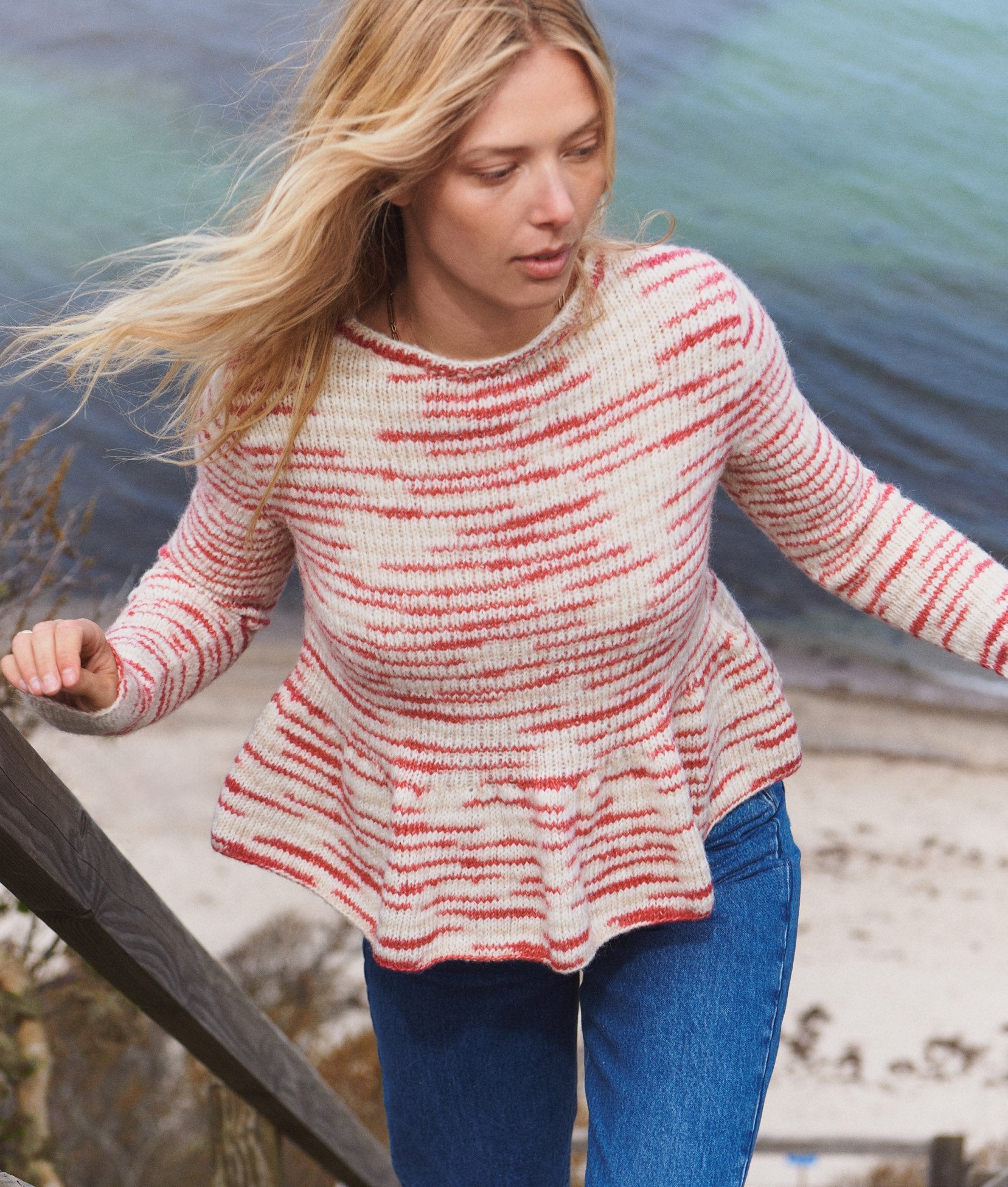 Schösschen-Pullover · Natural Alpaca Pelo