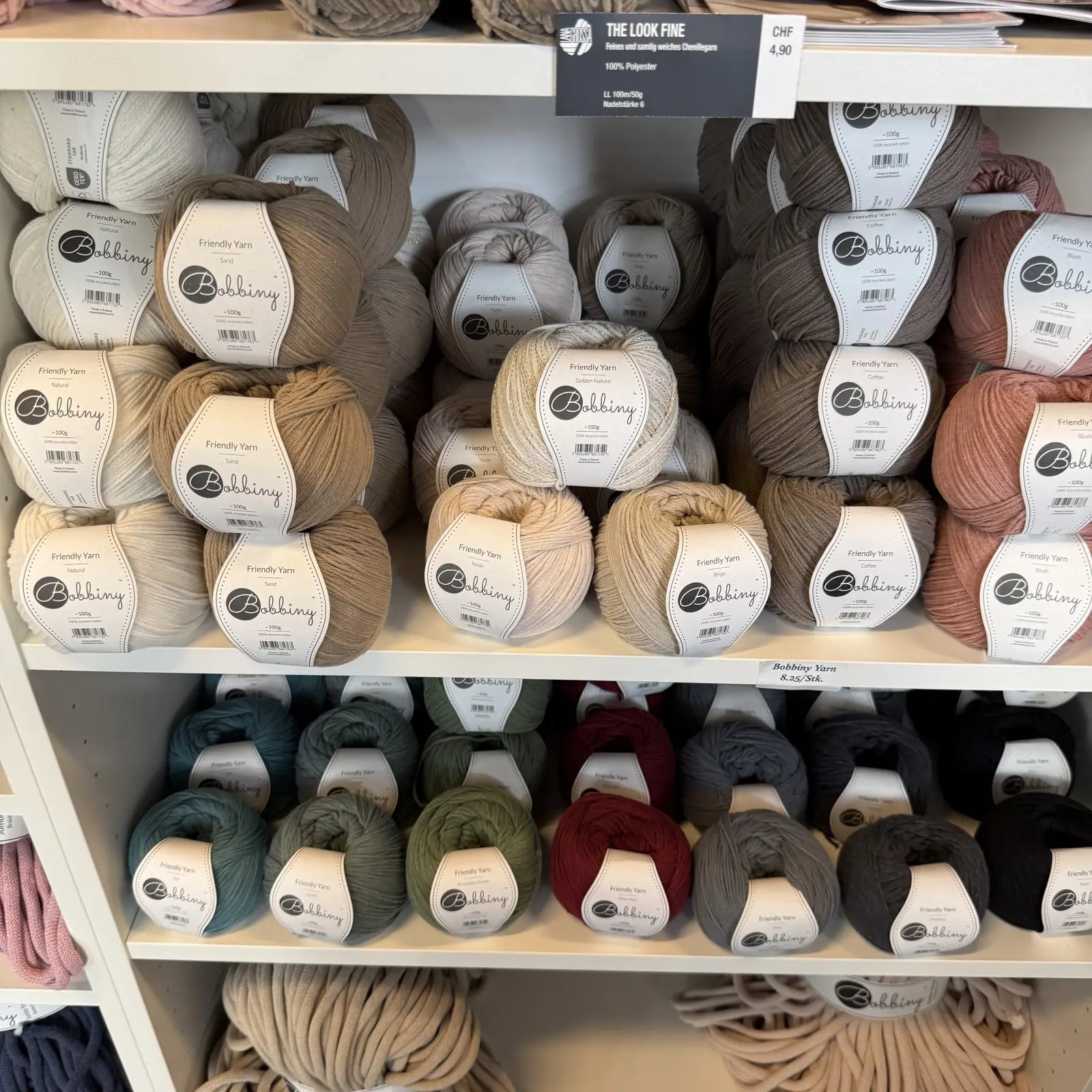 Bobbiny Friendly Yarn 100% recycelte Baumwolle Erdtöne